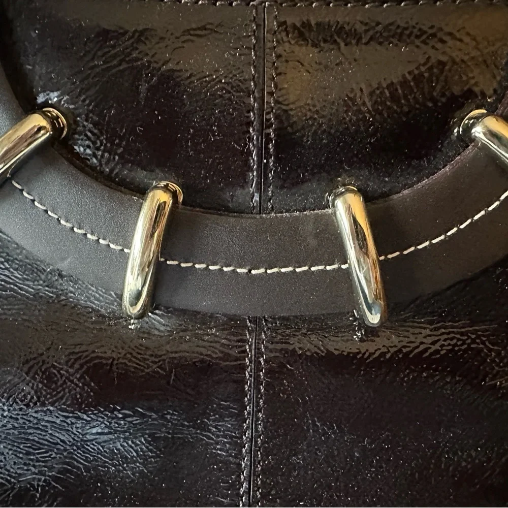 Kate Spade Vintage Black Patent Leather Fulham Tote - Picture 3 of 10